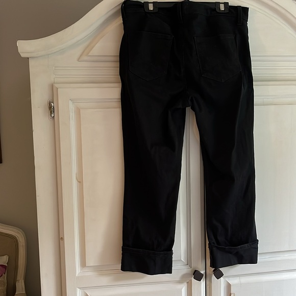 NYDJ Dayla wide cuff capri in black - Picture 5 of 11